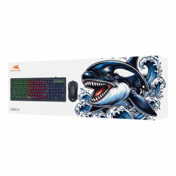 Combo Clavier + Souris BARACUDA ORCA BGC-011 - Noir