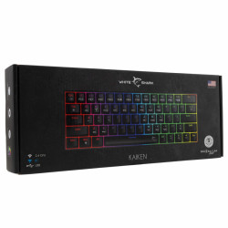 Clavier sans Fil / Bluetooth WHITE SHARK PL KAIKEN GK-003111 - Red Switch - Noir