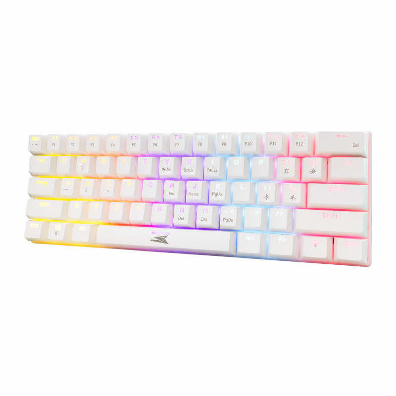 Clavier Mécanique BARACUDA DOLPHIN BGK-03211 - Blanc - Red Switch