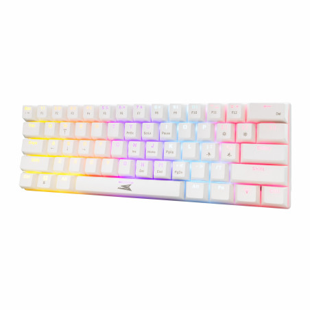 Clavier Mécanique BARACUDA DOLPHIN BGK-03211 - Blanc - Red Switch