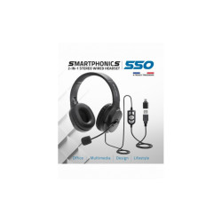 Casque Micro USB ADVANCE SMARTPHONICS 550 - 2 en 1 - Noir