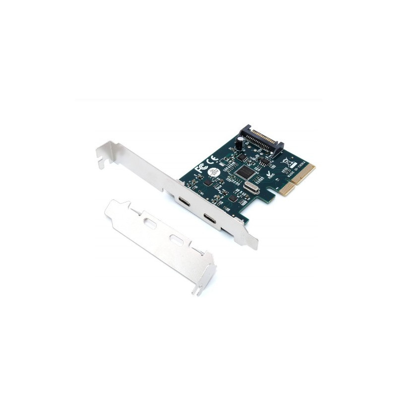 Carte d'extension PCI Express - 2 ports Type C