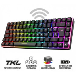 Clavier Gaming sans Fil / Bluetooth SPIRIT OF GAMER ELITE-K70 TKL - Noir