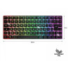 Clavier Gaming sans Fil / Bluetooth SPIRIT OF GAMER ELITE-K70 TKL - Noir