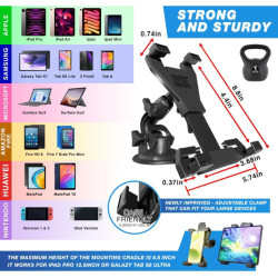 Support Voiture Pour Tablette de 7 à 12 pouces RANDCONCEPT