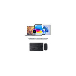 Combo Mini Clavier et Souris Bluetooth - Noir