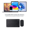 Combo Mini Clavier et Souris Bluetooth - Noir