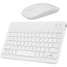 Combo Mini Clavier et Souris Bluetooth - Blanc