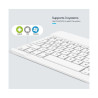 Combo Mini Clavier et Souris Bluetooth - Blanc
