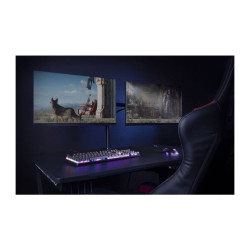 Support de Bureau TRUST GXT-1120 MARA Pour 2 Moniteurs - Noir