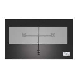 Support de Bureau TRUST GXT-1120 MARA Pour 2 Moniteurs - Noir