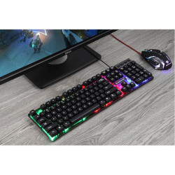 Pack Souris + Clavier Gaming ENTER IGNITE PRO - Noir