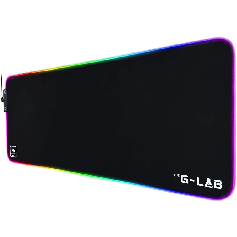Tapis de Souris THE G-LAB RUBIDIUM XXL RGB 80x30 cm - Noir