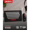 Ensemble Clavier Souris Sans Fil JEDEL WS681 - Gris Noir