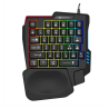 Mini Clavier Gaming One Hand RGB DIVIPARD K5 - Noir