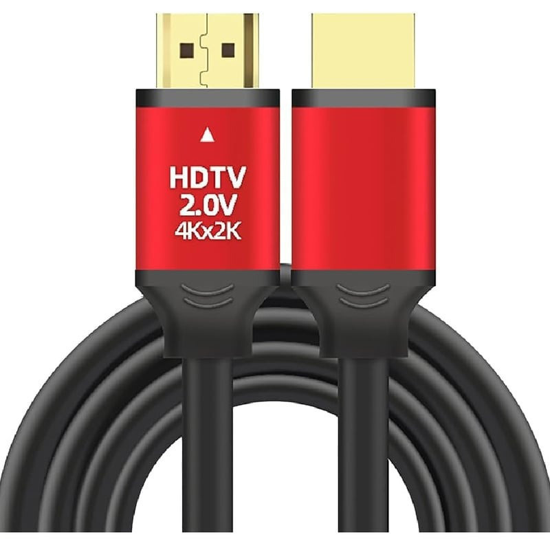 Cable HDMI 4K V2.0 1.5m - Noir Rouge