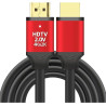 Cable HDMI 4K V2.0 3m - Noir Rouge