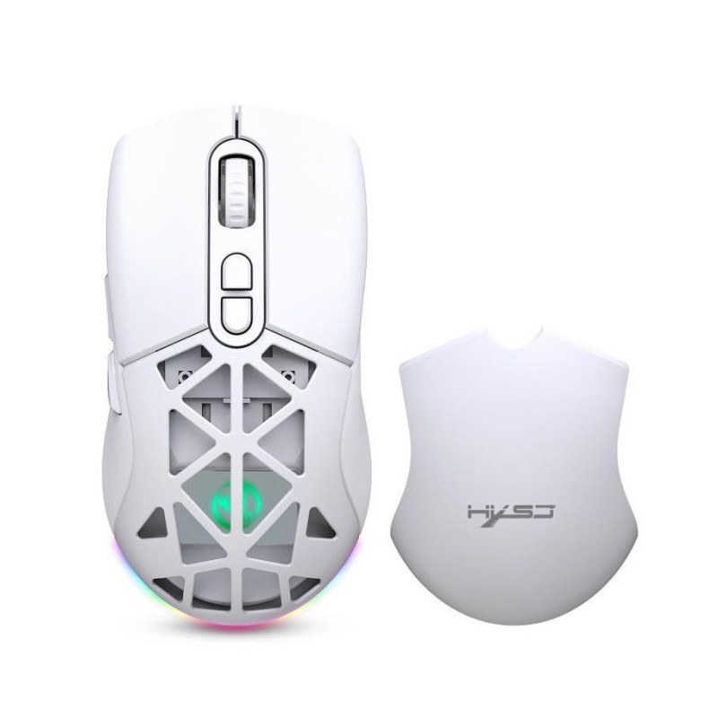 Souris Gaming sans Fil / Bluetooth HXSJ T26 - Blanc
