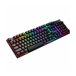 Clavier Gaming Mécanique T-WOLF T17 RGB - Noir - Blue Switch