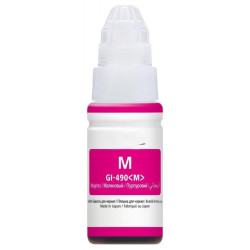 Bouteille d'encre Adaptable GI-490 pour Canon 70ml - Magenta