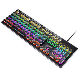 Clavier Gaming Mécanique T-WOLF T61 RGB - Noir - Blue Switch