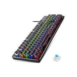 Clavier Gaming Mécanique T-WOLF T61 RGB - Noir - Blue Switch