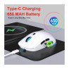 Souris Gaming sans Fil HXSJ T20 - Blanc