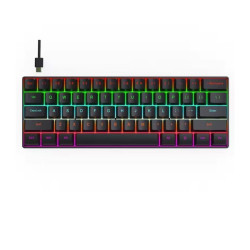 Clavier Gaming Mécanique H61K RGB - Noir - Blue Switch