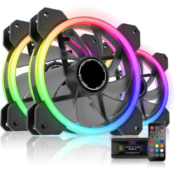 Pack 3 Ventilateur LOVINGCOOL - LED ARGB avec HUB et Télécommande