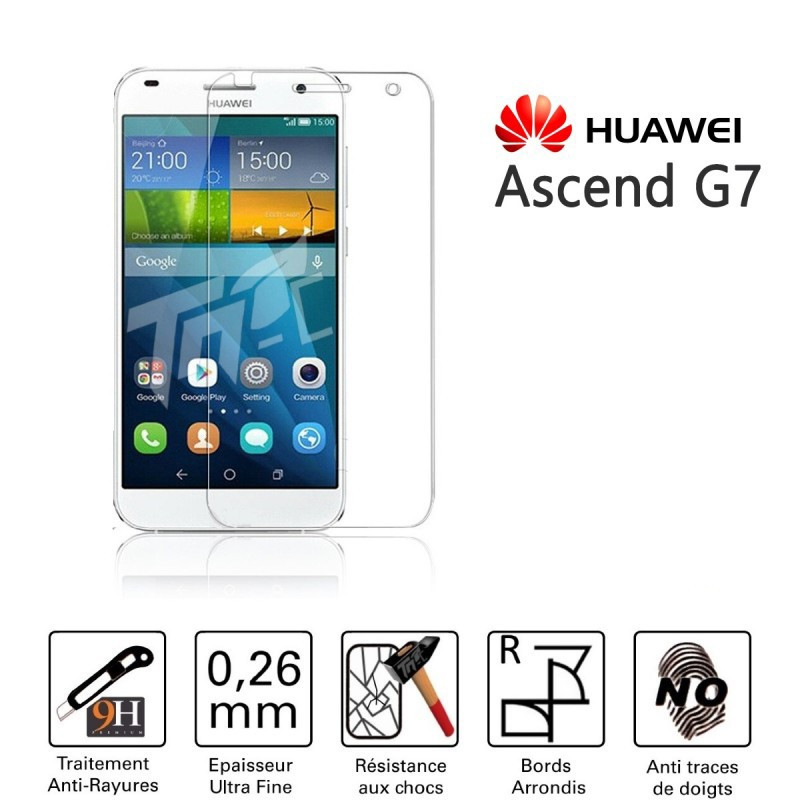 Protection en verre trempé Huawei Ascend G7
