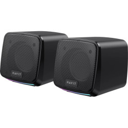 Haut Parleur 2.0 HAVIT SK753 RGB - Noir