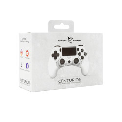 Manette Gaming WHITE SHARK CENTURION PS4 GPW-4006 - Blanc
