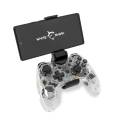 Manette Gaming Bluetooth Sans Fil WHITE SHARK LEGION GPW-8039 - Transparent