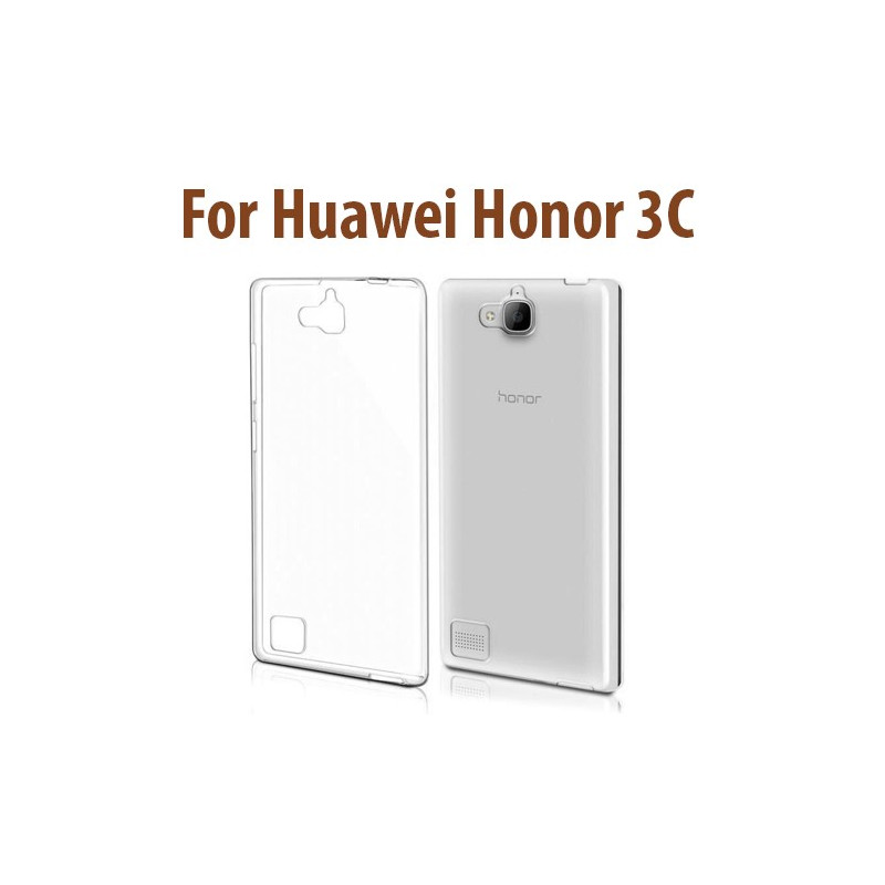 Etui en Silicone pour Huawei Honor 3C / Transparent