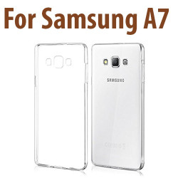 Etui en Silicone pour Samsung Galaxy A7 / Transparent