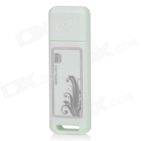 Lecteur de carte mémoire SD Blanc