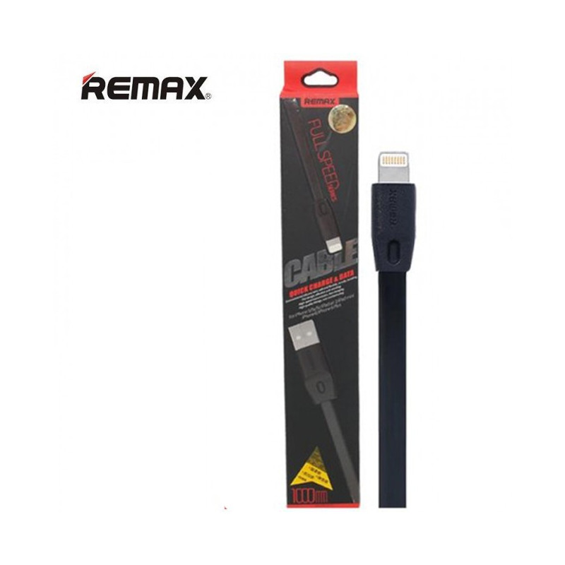 Cable iPhone 5 et Plus REMAX Noir