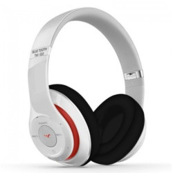 Casque Micro Bluetooth et MP3 Blanc