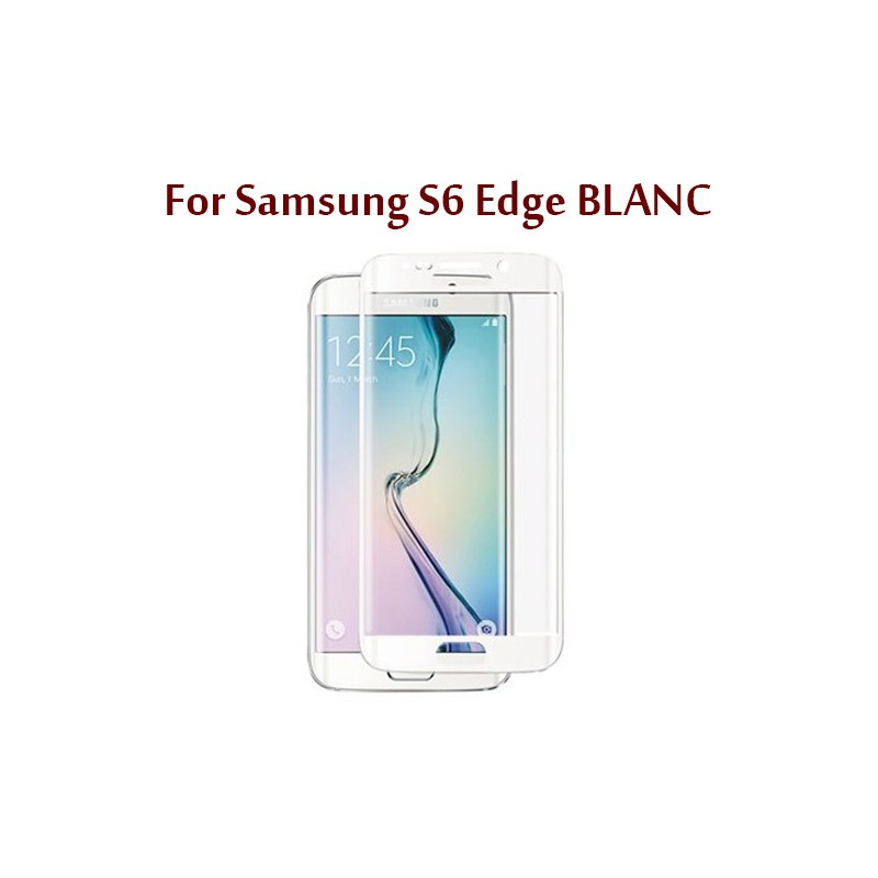 Samsug S6 Edge Blanc - Protection GLASS