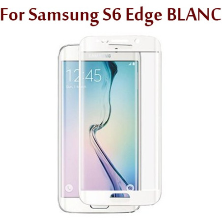 Samsug S6 Edge Blanc - Protection GLASS