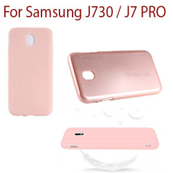 Samsung J7 PRO / J730 - Etui en Silicone Rose