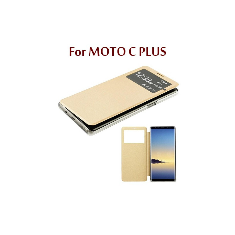 MOTO C PLUS - Flip Cover S View - Gold