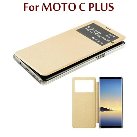 MOTO C PLUS - Flip Cover S View - Gold
