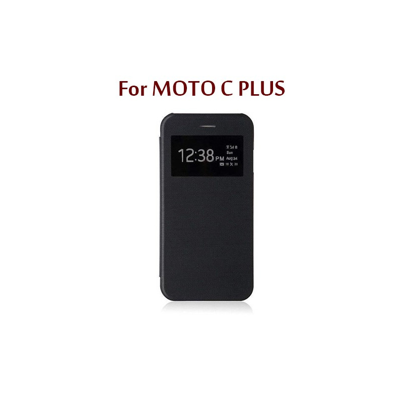 MOTO C PLUS - Flip Cover S View - Noir