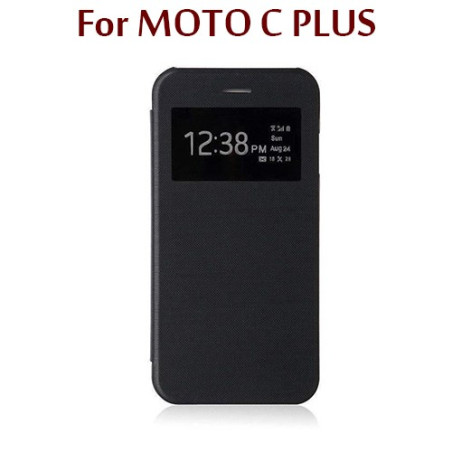 MOTO C PLUS - Flip Cover S View - Noir