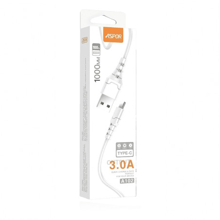 Cable USB Type C 3A 1m ASPOR A102