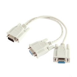 Cable VGA Male Vers 2 VGA Femelle