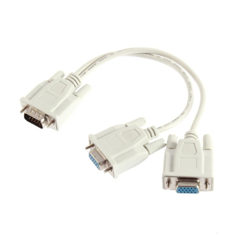 Cable VGA Male Vers 2 VGA Femelle