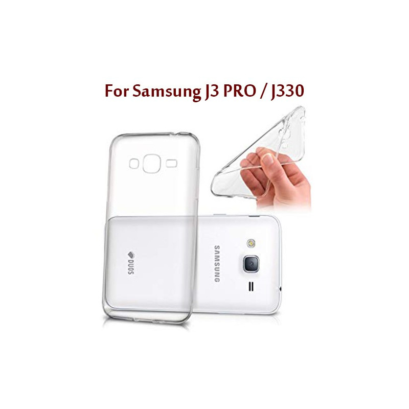 Samsung J3 PRO / J330 - Etui en Silicone Transparent