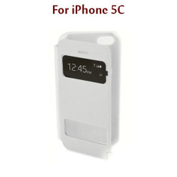 iPhone 5C - Flip Cover Blanc